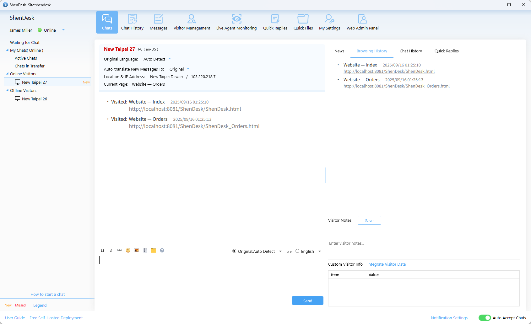 Online Visitor Tracking